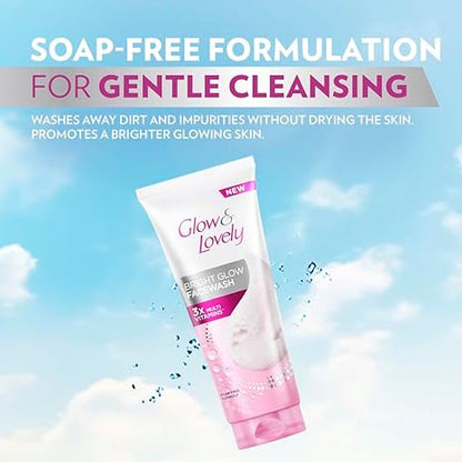 Glow & Lovely Bright Glow Face Wash - PUSHMYCART