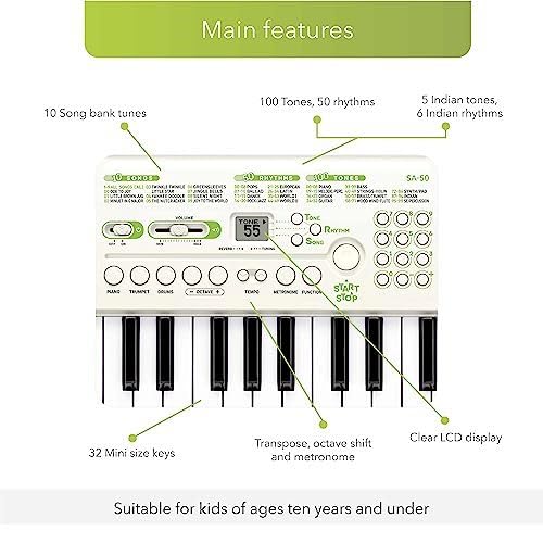 Casio Casiotone SA-50 SA-51 32 Mini Key Keyboard