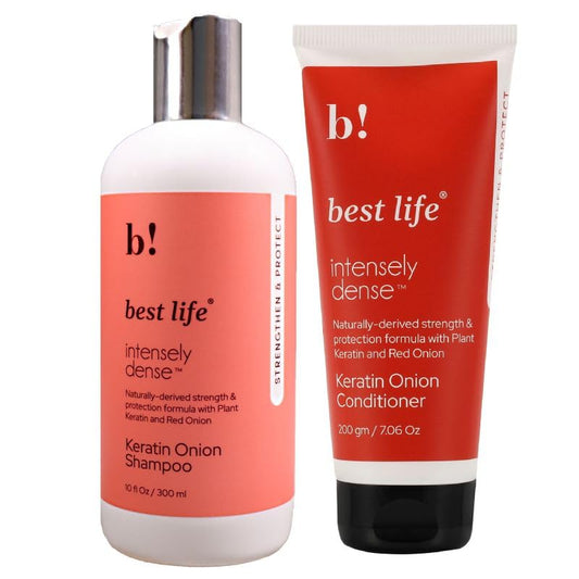 Best Life Intensely Dense Keratin Onion Shampoo & Conditioner Set (300ml + 200g)