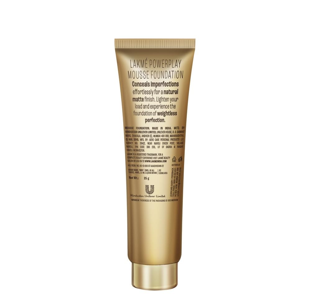 Lakme 9To5 Weightless Mousse Foundation | Toffee - PUSHMYCART