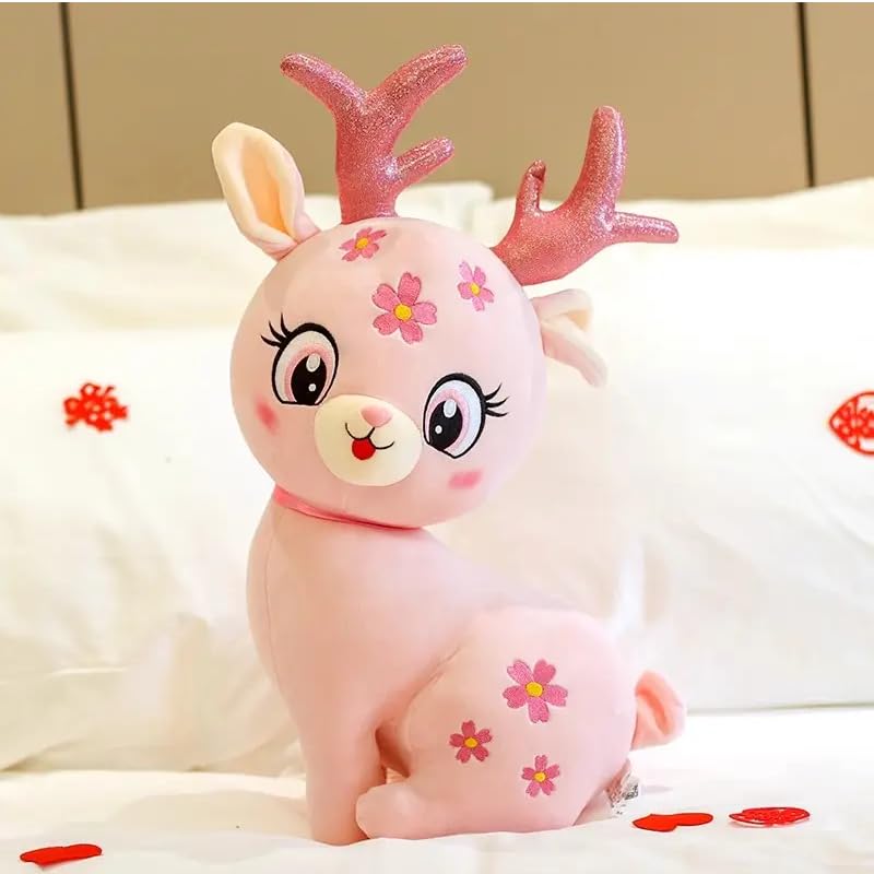 SCOOBA Reindeer Deer Plush Toy (pink)