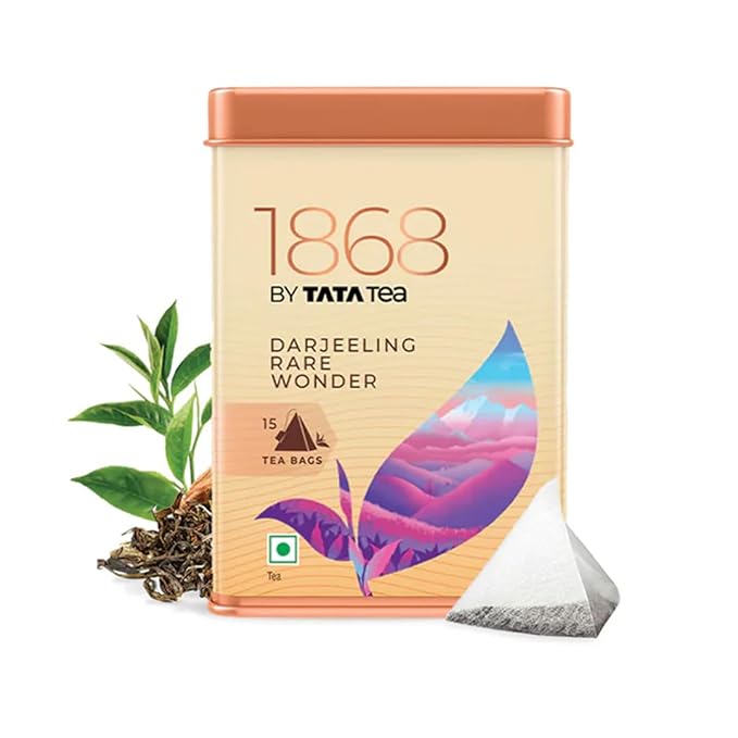 1868 By Tata Tea Darjeeling Rare Wonder Pyramid Tea Bags