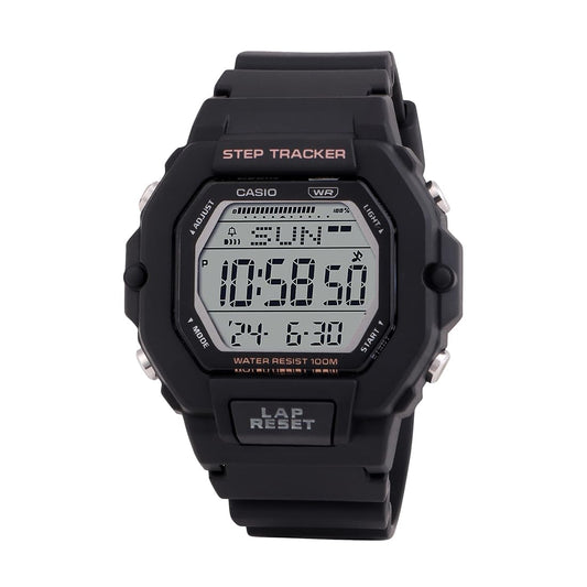 Casio Unisex Plastic Digital Black Dial Watch-Lws-2200H-1Avdf Band Color-Black