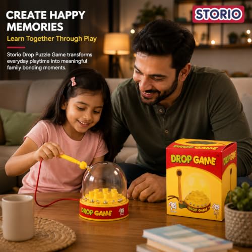 Storio Drop Puzzle Game for 5+ Years Fun and Innovative Drop Game for Little One (Multicolor)-2-5 Year