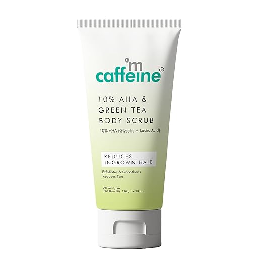 mCaffeine 10% AHA & Green Tea Body Scrub - PUSHMYCART