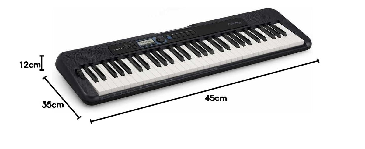 Casio CT-S300 Casiotone 61 Key Touch Sensitive Portable Keyboard Black