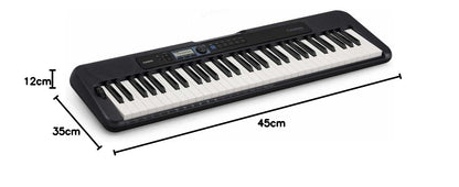 Casio CT-S300 Casiotone 61 Key Touch Sensitive Portable Keyboard Black