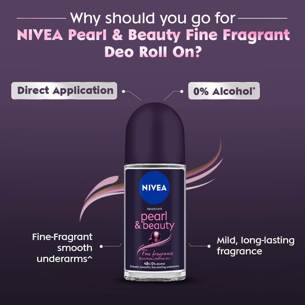 Nivea Women Deodorant Roll On Pearl & Beauty