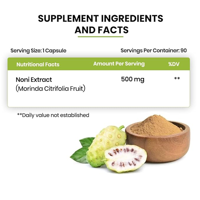 Himalayan Organics Noni Gold Extract Vegetarian Capsules