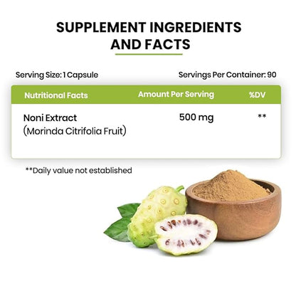 Himalayan Organics Noni Gold Extract Vegetarian Capsules