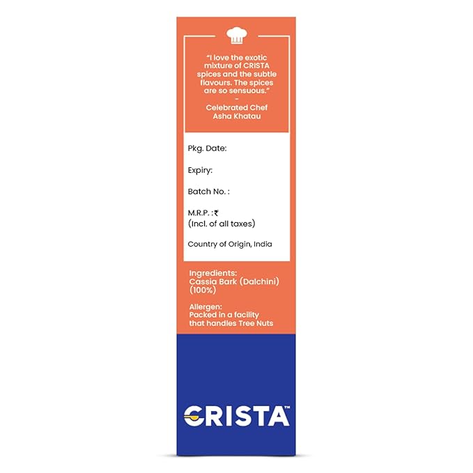 CRISTA Whole Dalchini Tubes | Pure Dalchini | Cinnamon Sticks - PUSHMYCART