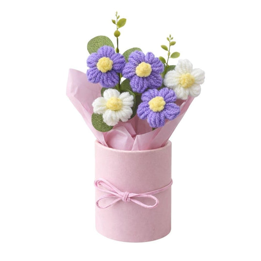Handmade Light Purple Crochet Bouquet- Pack of 1 - image 1