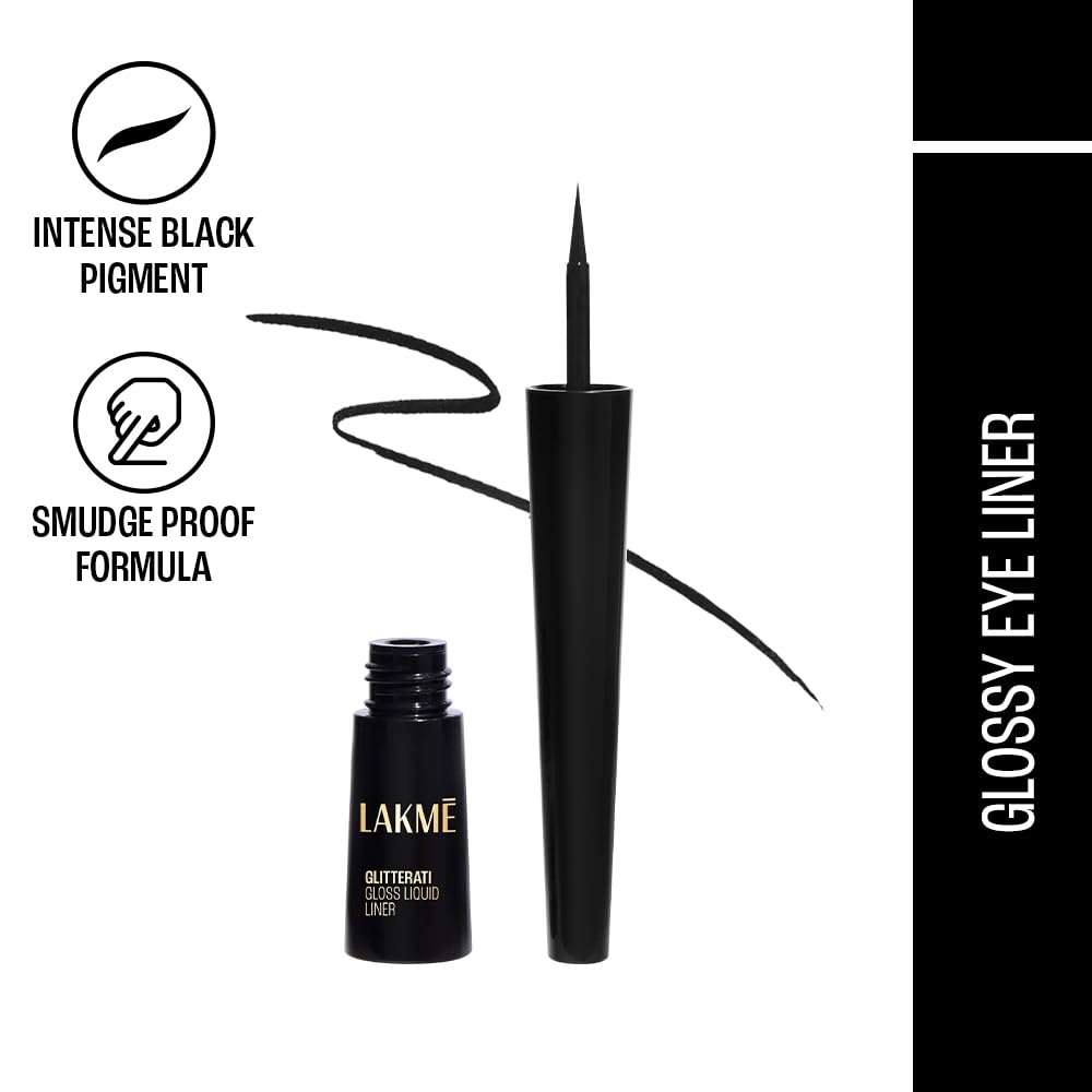 Lakme Absolute Gloss Artist Eye Liner Black 2.5ml