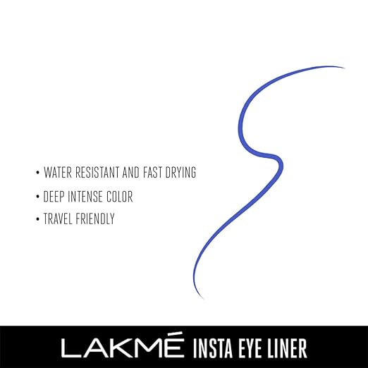 Lakme Insta Eye Liner Blue 9ml - PUSHMYCART