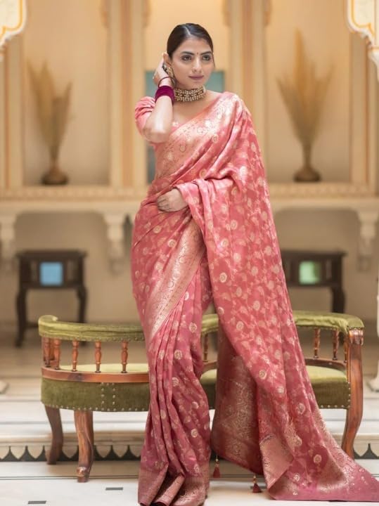 Vasthrlay Kanjivaram Classic Saree with decorative traditional design