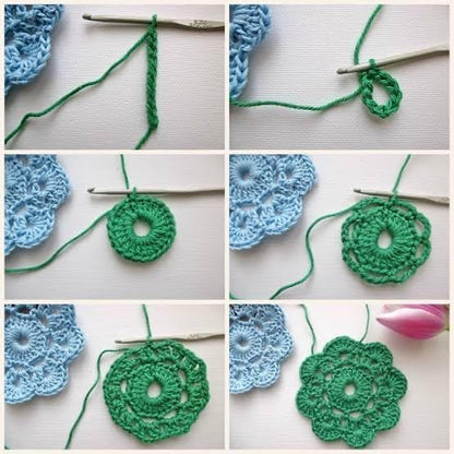 Soft Grip Crochet Needle with Aluminum Hook - image 2