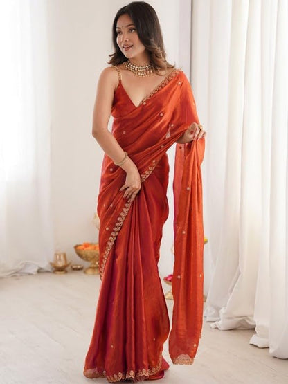 Vasthrlay Classic Traditional Saree for wedding and party wear styling