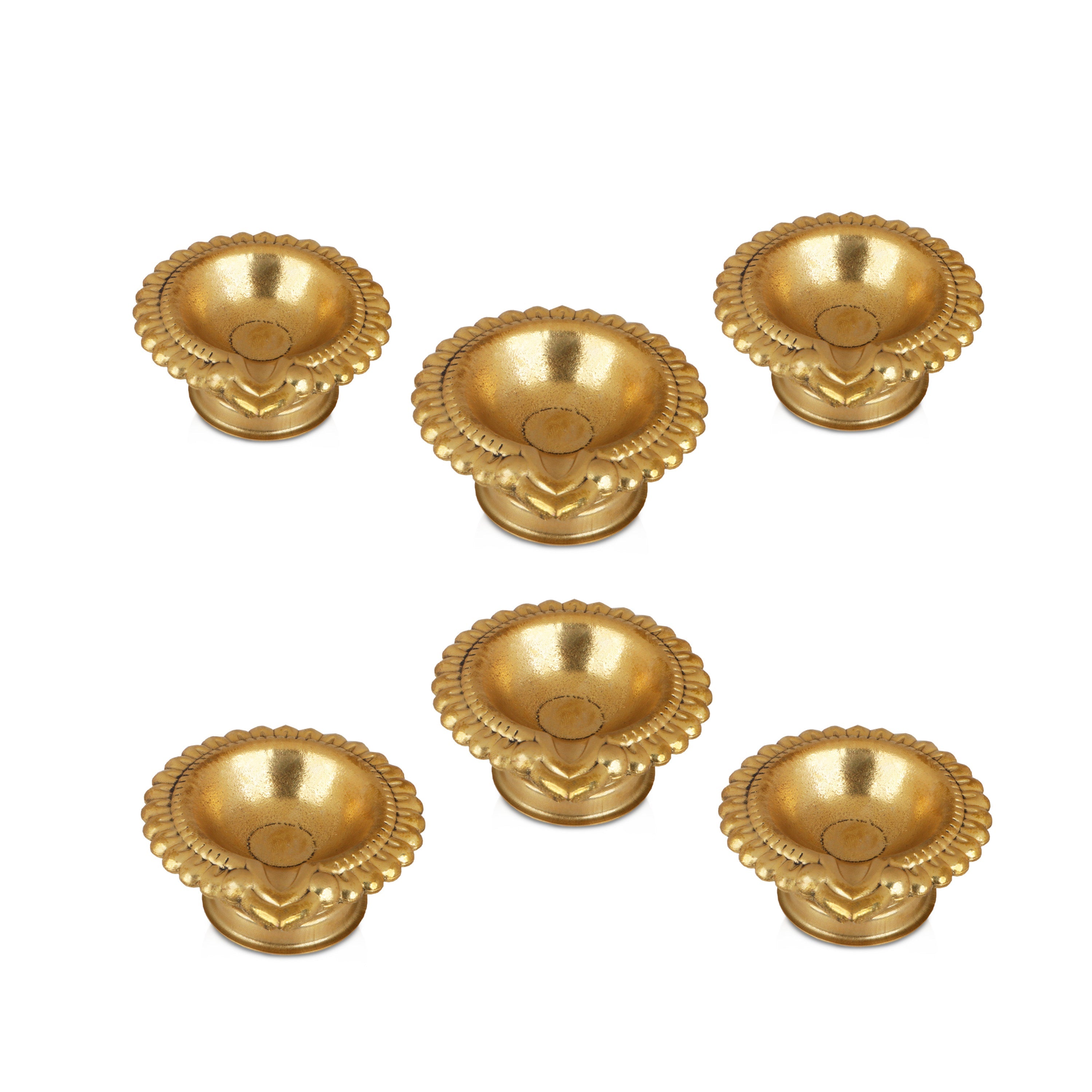 Lakshmi Kubera Deepam Padi Vilakku Diya in Brass - S962058