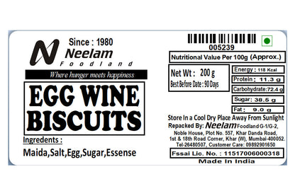 Neelam Foodland Egg Wine Biscuits 