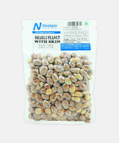 Neelam Foodland Bharuj Salted With Skin Peanuts 