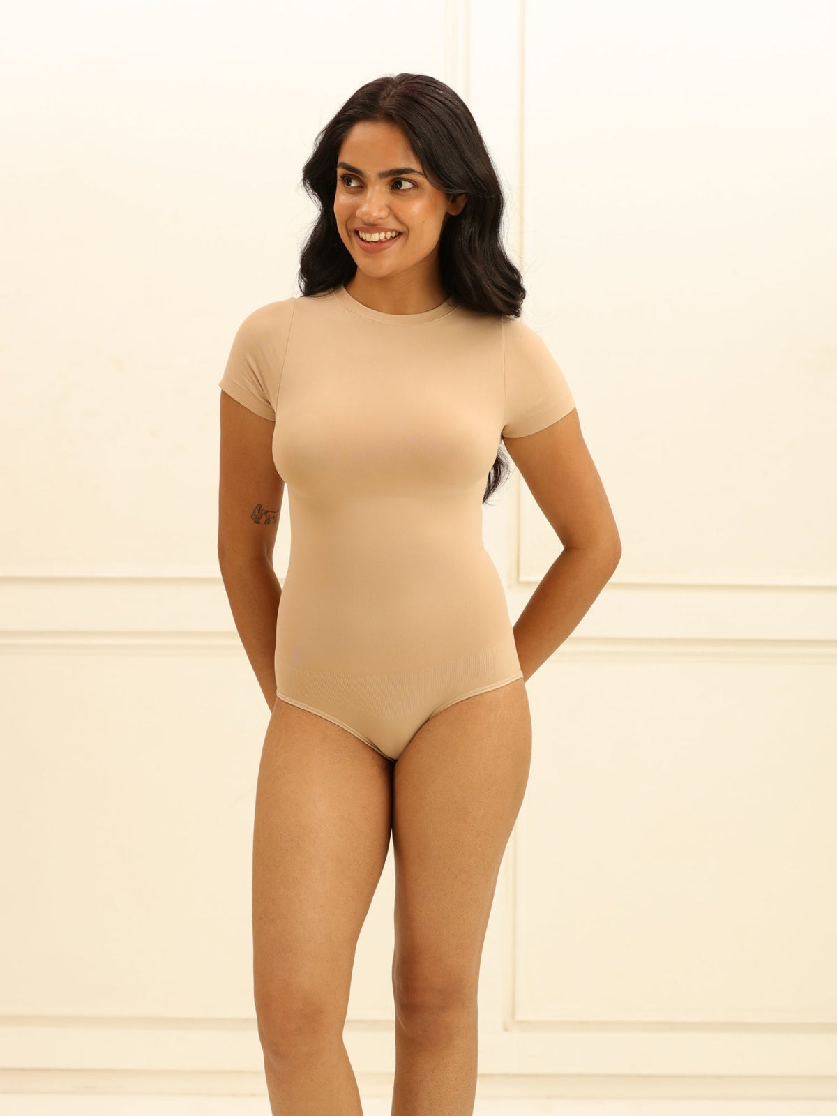 UNDERNEAT Short Sleeve Bodysuit - Black - view 3