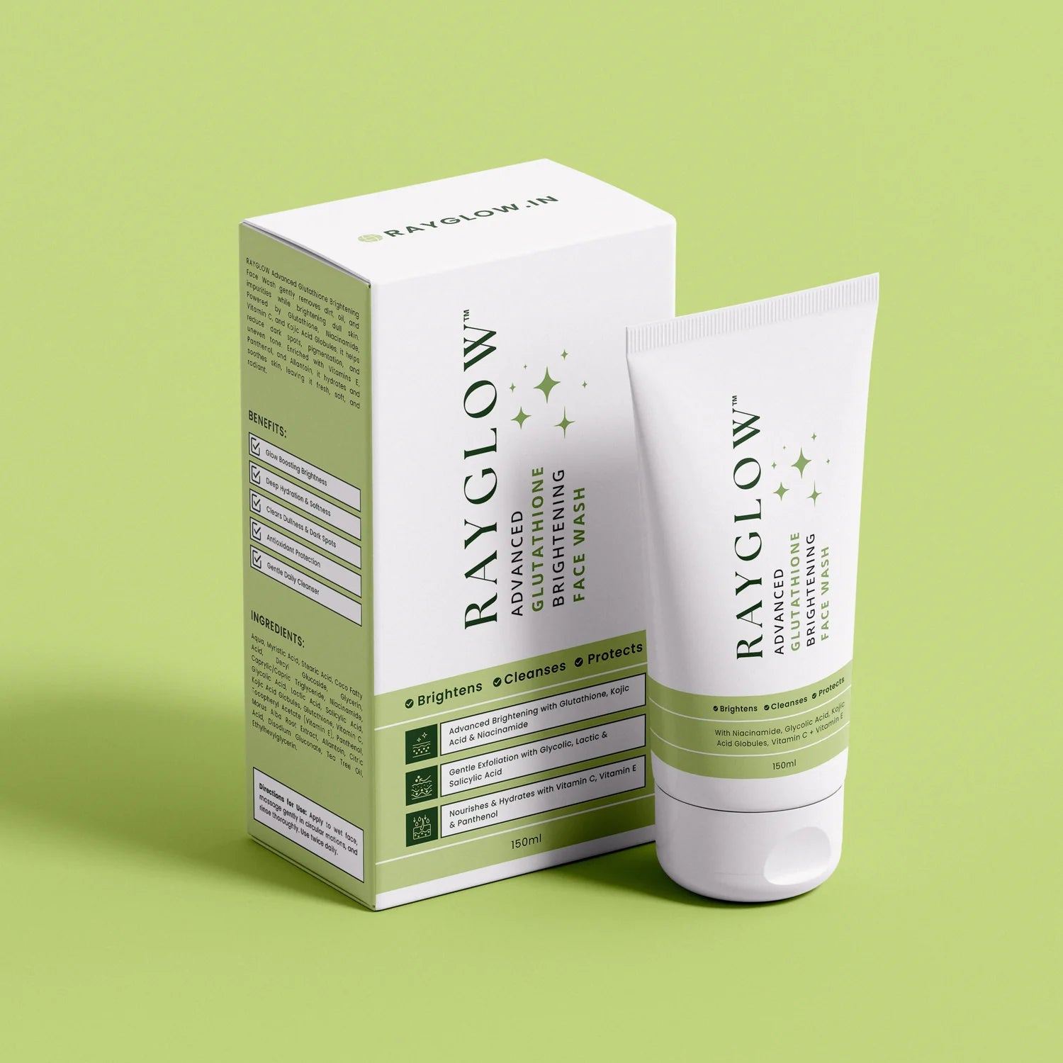 glutathione blanchisseur serum Volamena L-Glutathione Face Wash | For Skin Brightening & Glow | Face Wash  For Women & Men main image 1