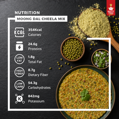Nutty Yogi Moong Dal Cheela Mix 400g