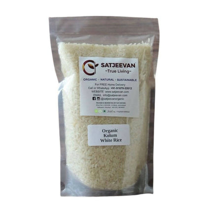 Satjeevan Organic Kolum White Rice - PUSHMYCART