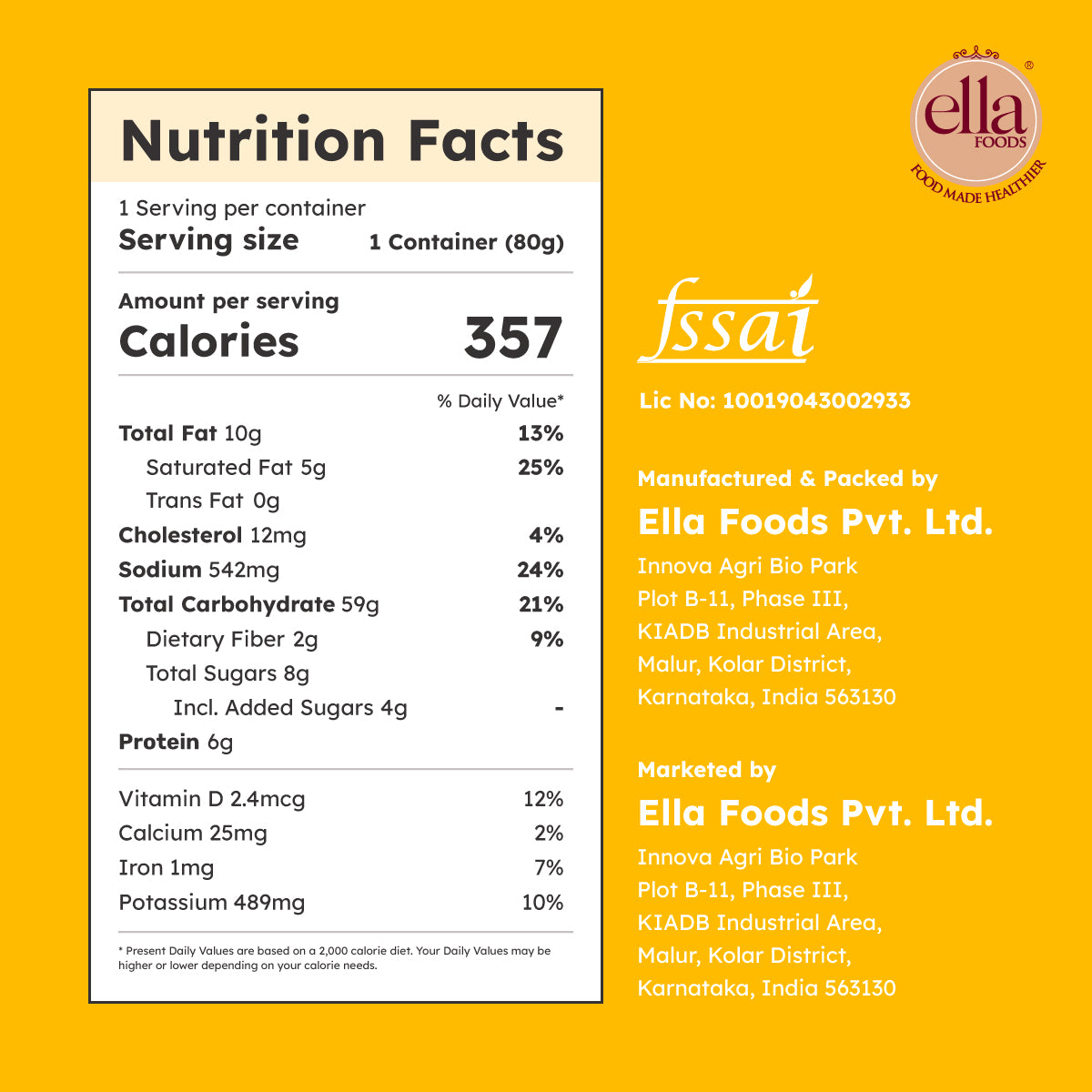 Ella Foods Probiotic Minty Millet Upma - Ready to Eat - PUSHMYCART