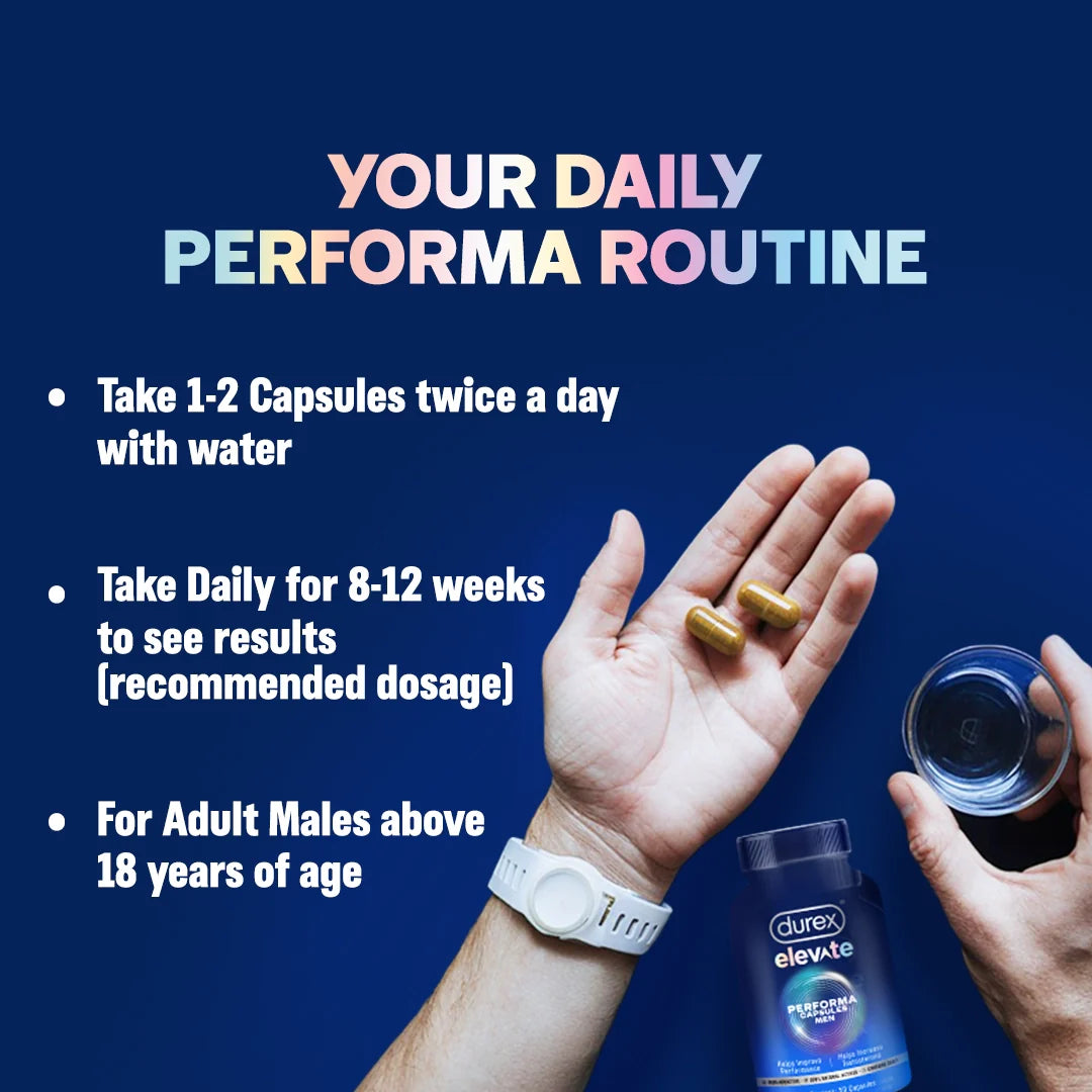 Durex Elevate Performa Capsules for Men