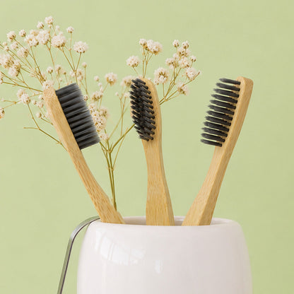 BECO Bamboo Toothbrush with Activated Charcoal Bristles Single image 5