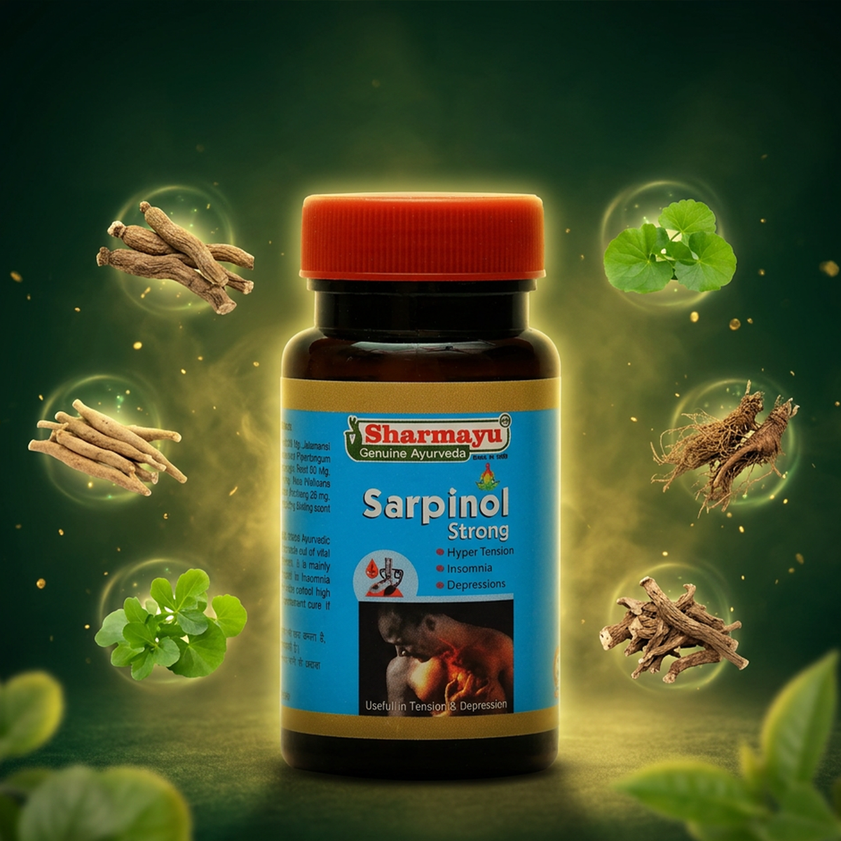 Sharmayu Ayurveda Sarpinol Strong Tablets 50 Tablets