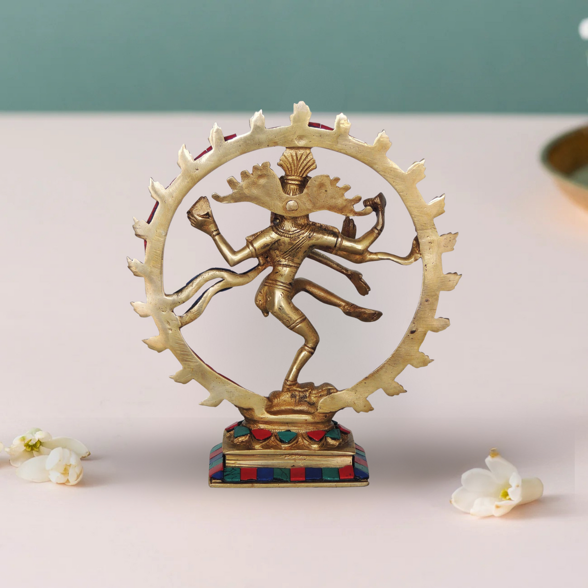 Brass Nataraj Statue 1.04Kg - PUSHMYCART