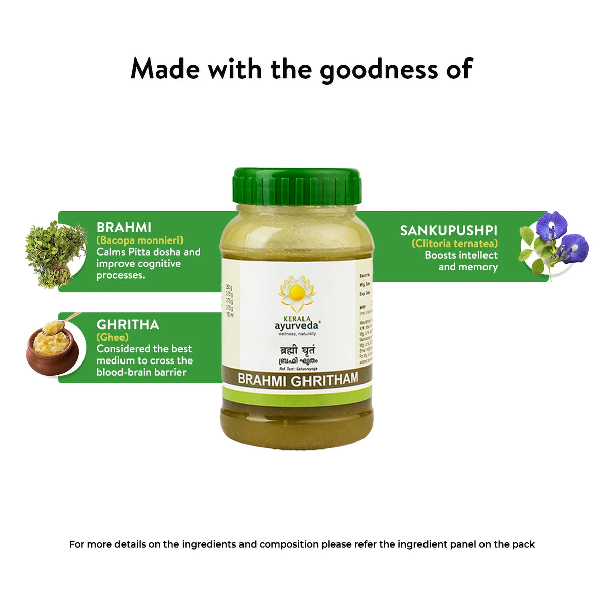 Kerala Ayurveda Brahmi Ghritham - PUSHMYCART