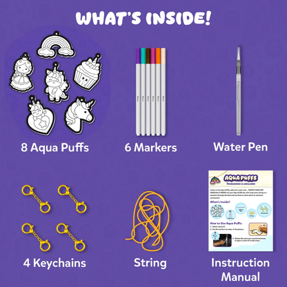 Skillmatics Aqua Puffs Princesses and Unicorns 3D Art Kit