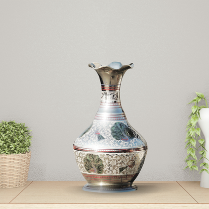 Brass Home And Garden Flower Pot 0.63Kg - PUSHMYCART