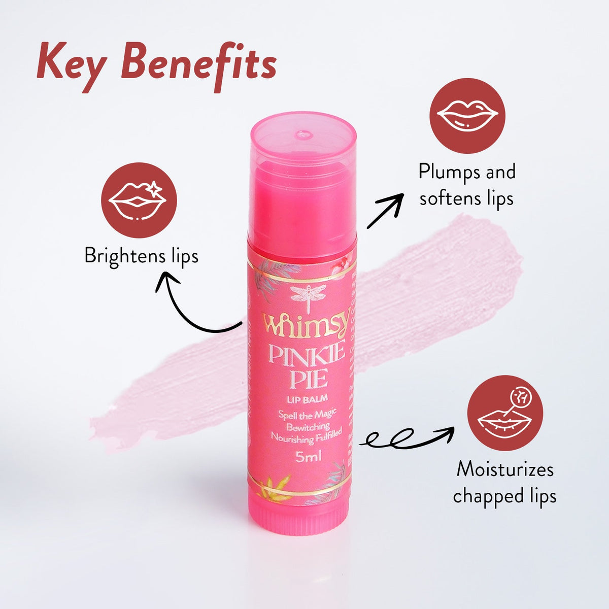 Whimsy Beauty Pinkie Pie- Lip Balm