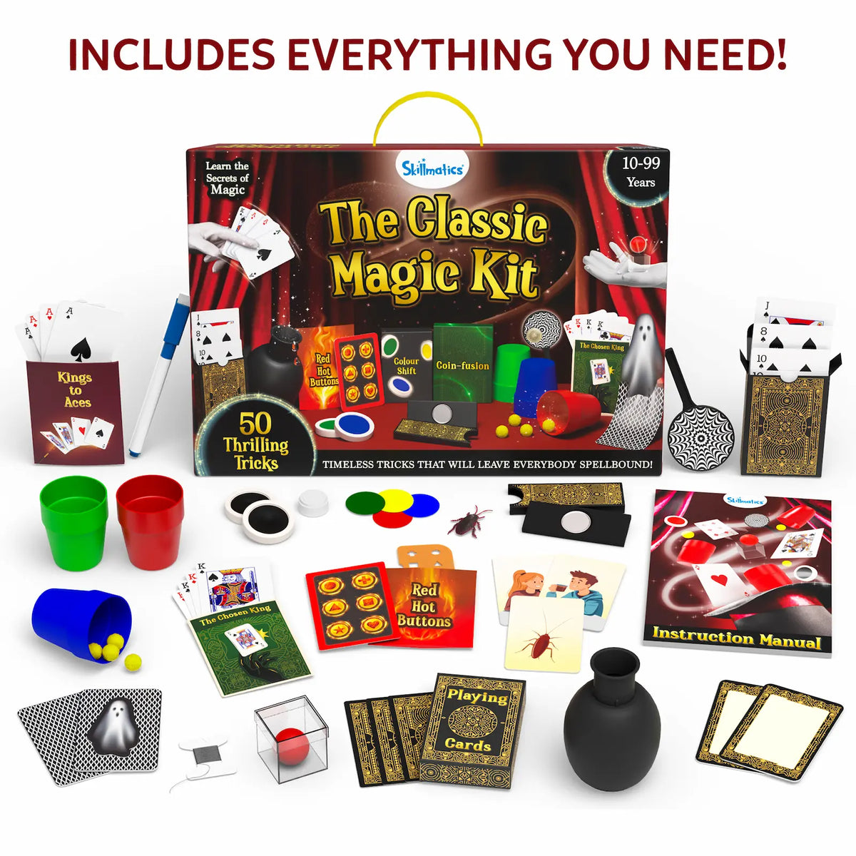 Skillmatics The Classic Magic Kit Perform 50 Classic Magic Tricks and Illusions Ages 10 and Up