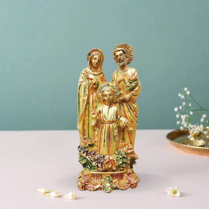 Brass Jesus Family Statue 1.39Kg - PUSHMYCART