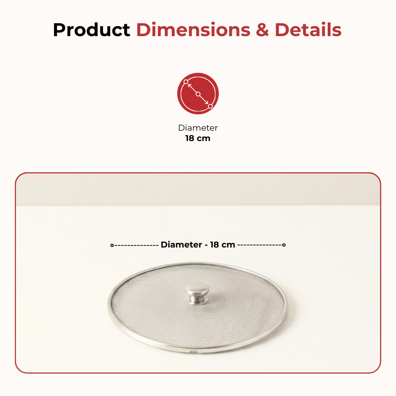 Vinod Stainless Steel Net Cover 2 pieces – 7 No. - view 5