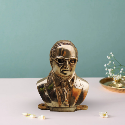 Brass Ambedker Face 0.9Kg - PUSHMYCART