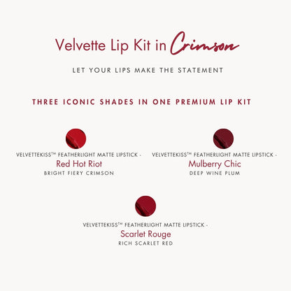HYUE Velvette Lip Kit - Crimson