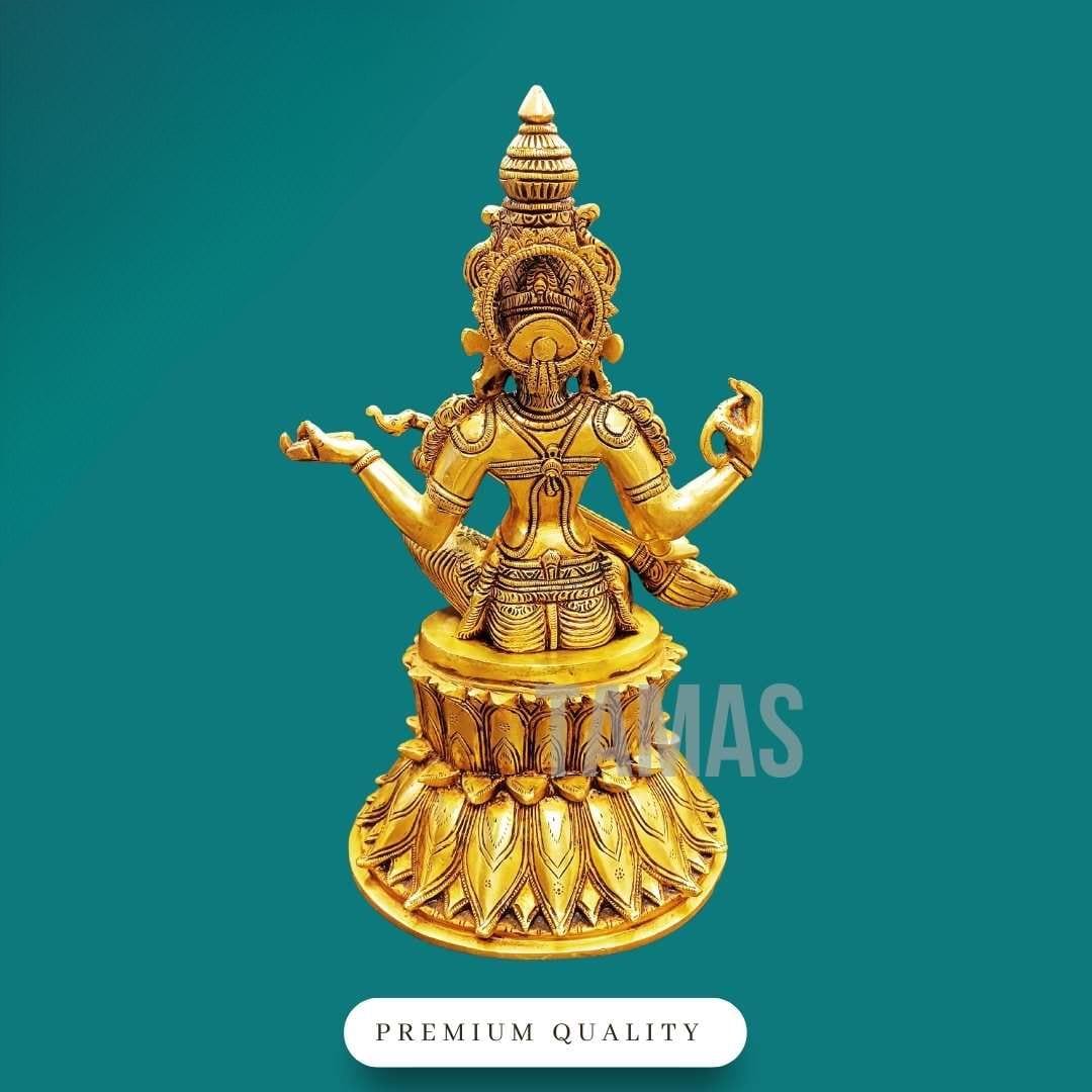 Tamas Brass Saraswati Maa Statue / Idol - PUSHMYCART