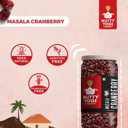 Nutty Yogi Masala Cranberries 100gm