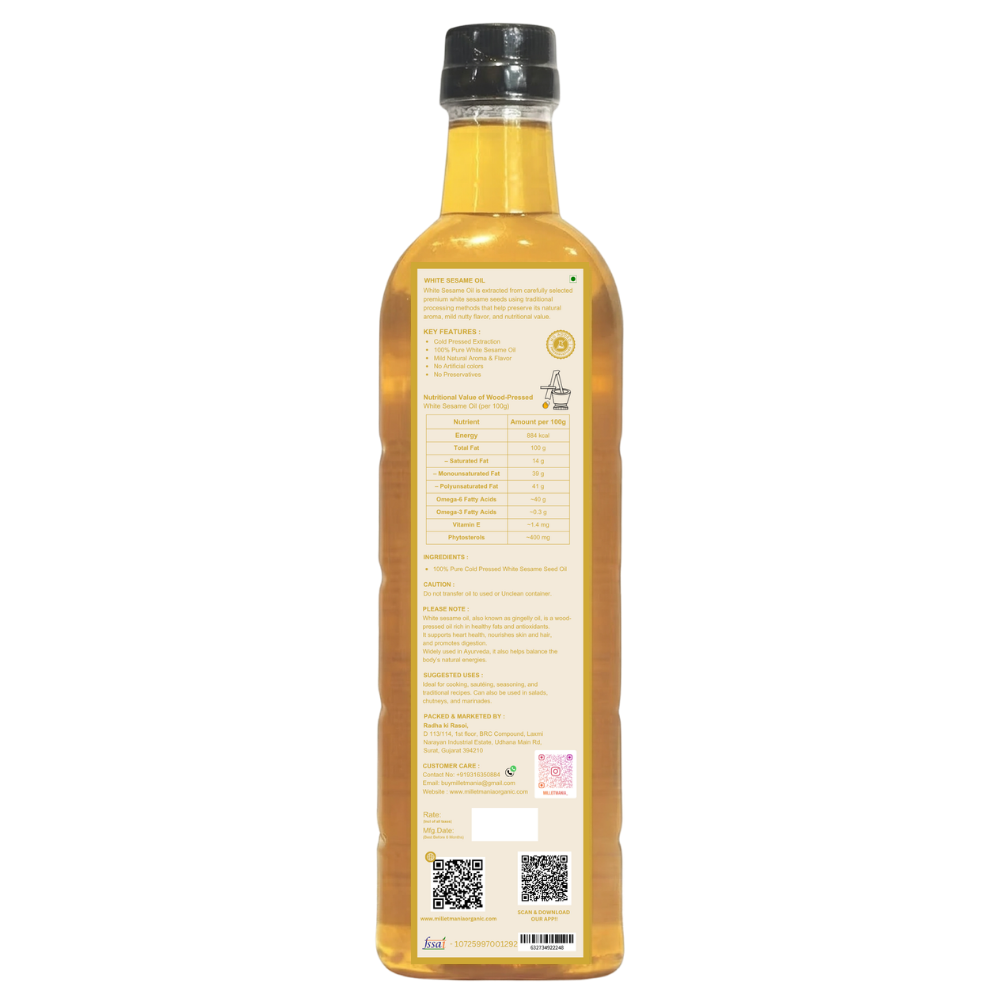 Millet Mania White Sesame Oil