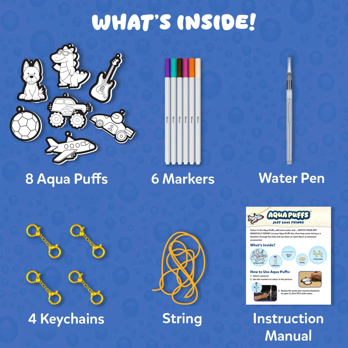 Skillmatics Aqua Puffs Just Cool Things 3D Art Kit