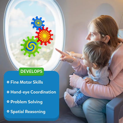 Skillmatics Spinny Gears Pattern Pop 5 Interlocking Gears 6 to 36 Months