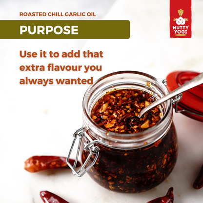 Nutty Yogi Roasted Chilli Garlic Oil 100 ml