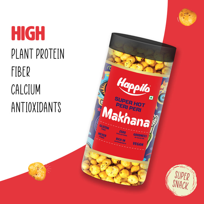 Happilo Makhana Superhot Peri Peri - PUSHMYCART