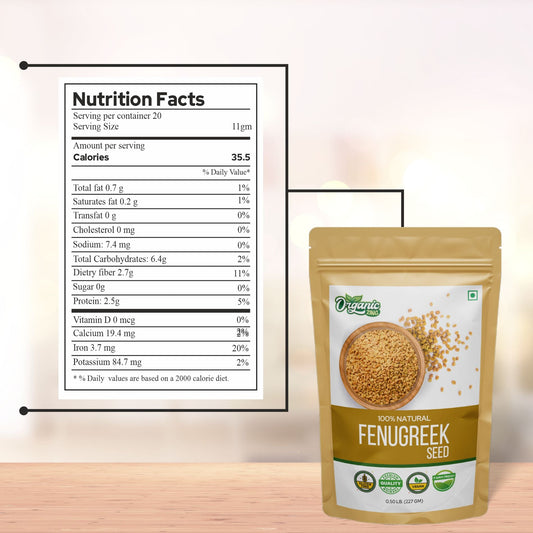 Organic Zing Fenugreek Seeds